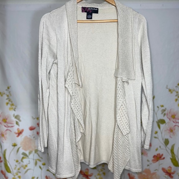 Peck & Peck Sweaters - Peck & Peck sparkly cardigan